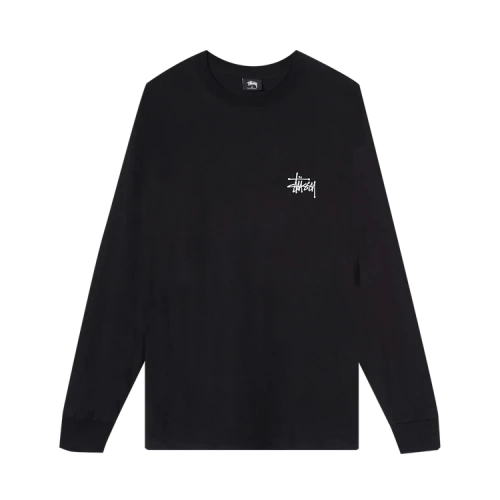 Stussy Basic Long-Sleeve Tee 'Black'