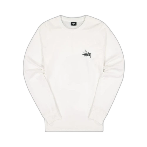 Stussy Basic Long-Sleeve Tee 'White'