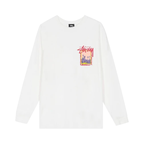 Stussy Palm Desert Pigment Dyed Long-Sleeve Tee 'Natural'