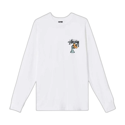 Stussy Hidden Pawn Long-Sleeve Tee 'White'