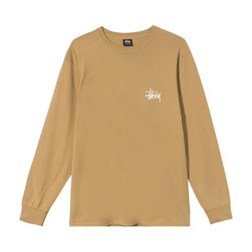 Stussy Basic Long-Sleeve Tee 'Khaki'