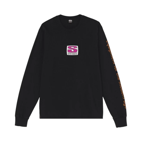 Stussy Equipment Company Pig Dyedlong-Sleeve 'Black'