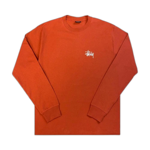 Stussy Basic Long-Sleeve Tee 'Brick'