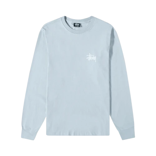 Stussy Basic Long-Sleeve Tee 'Steel'