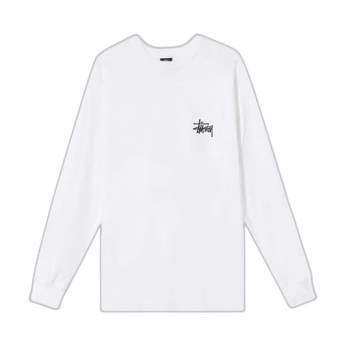 Stussy Basic Long-Sleeve Tee 'White'