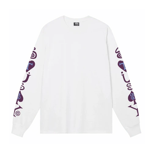 Stussy Hearts And Spades Long-Sleeve Tee 'White'