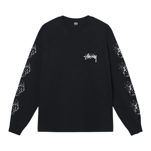 Stussy Fire Dice Long-Sleeve Tee 'Black'