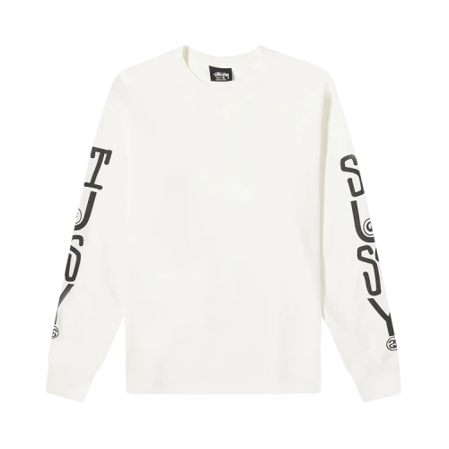 Stussy Classic Stack Pigment Dyed Long-Sleeve Tee 'Natural'