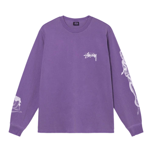 Stussy Venus Pigment Dyed Long-Sleeve Tee 'Purple'