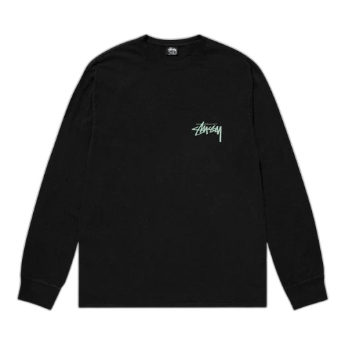 Stussy Skate Posse Pigment Dyed LS Tee Black