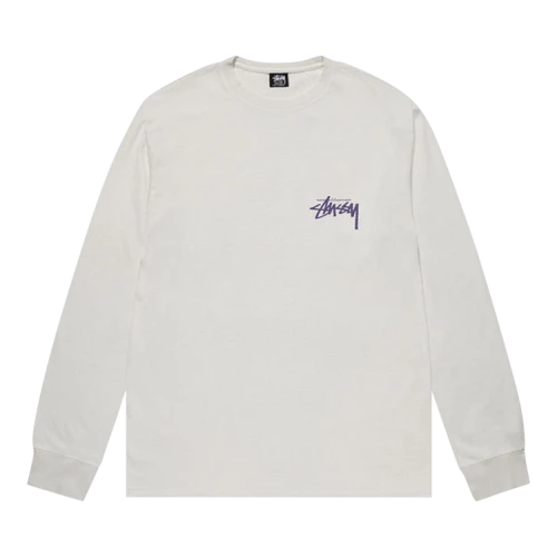 Stussy Basic Pigment Dyed Long-Sleeve Tee 'Natural'