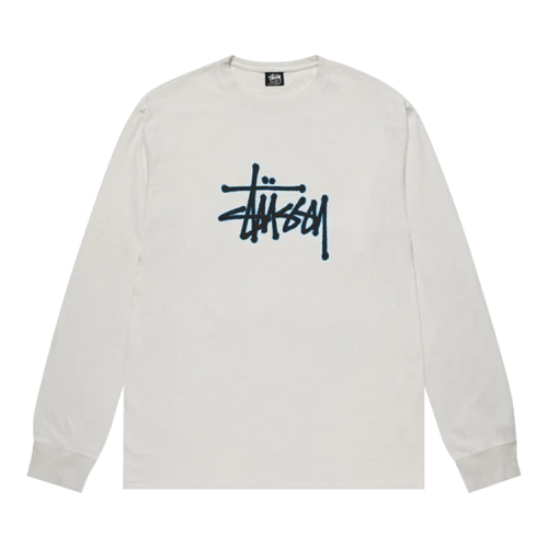 Stussy Outlined Pigment Dyed Long-Sleeve Tee 'Natural'