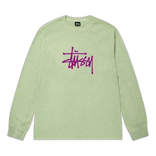 Stussy Outlined Pigment Dyed LS Tee Sage