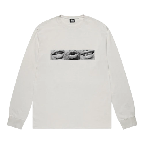Stussy Phonetic Pigment Dyed Long-Sleeve Tee 'Natural'