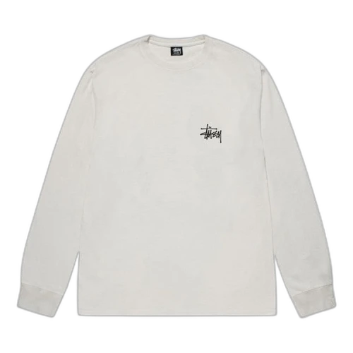 Stussy Basic Pigment Dyed Long-Sleeve Tee 'Natural'