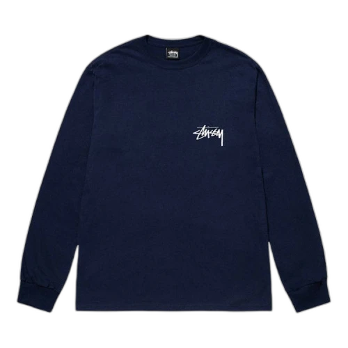 Stussy 8 Ball Fade Long-Sleeve Tee 'Navy'
