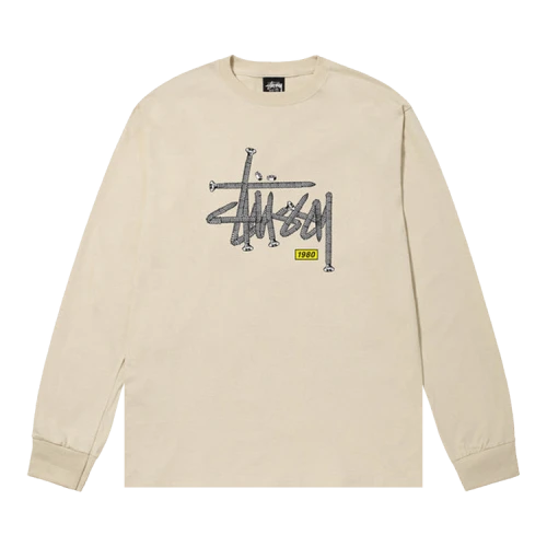 Stussy Hardware Long-Sleeve Tee 'Putty'