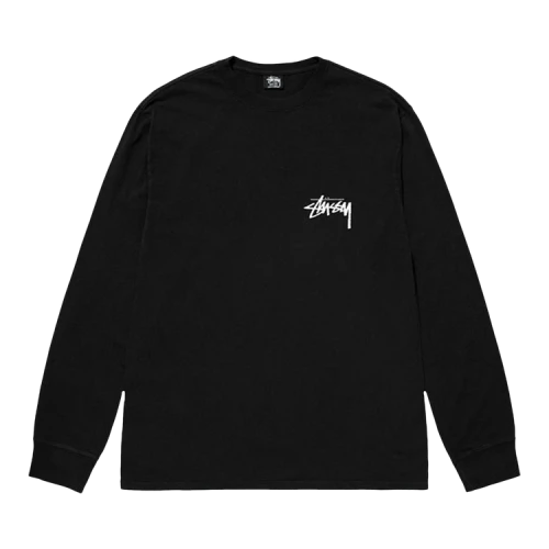 Stussy How We're Livin' Pigment Dyed Long-Sleeve 'Black'