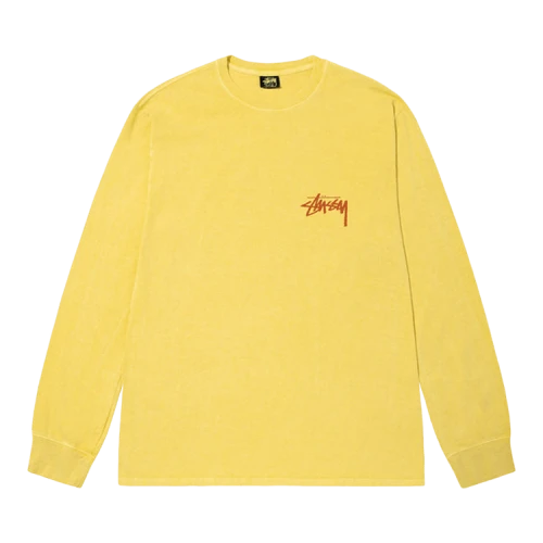 Stussy How We're Livin' Pigment Dyed Long-Sleeve 'Butter'