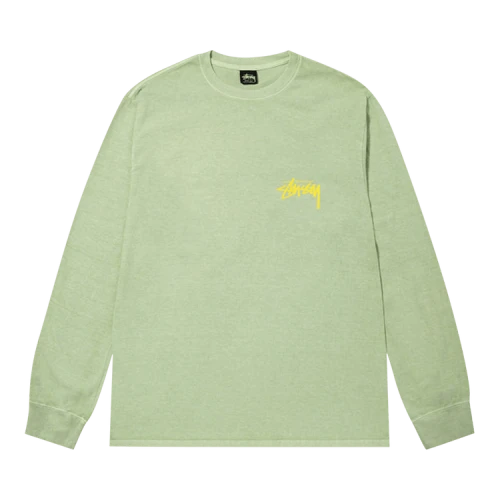 Stussy How We're Livin' Pigment Dyed Long-Sleeve 'Sage'