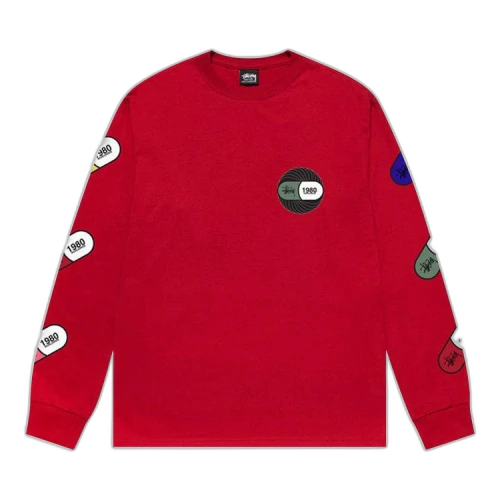 Stussy Capsule Long-Sleeve Tee 'Dark Red'