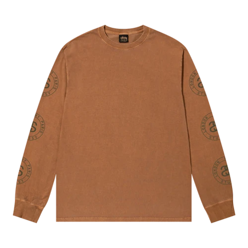Stussy Seal Pigment Dyed Long-Sleeve Tee 'Almond'