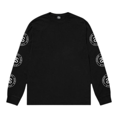 Stussy Seal Pigment Dyed Long-Sleeve Tee 'Black'