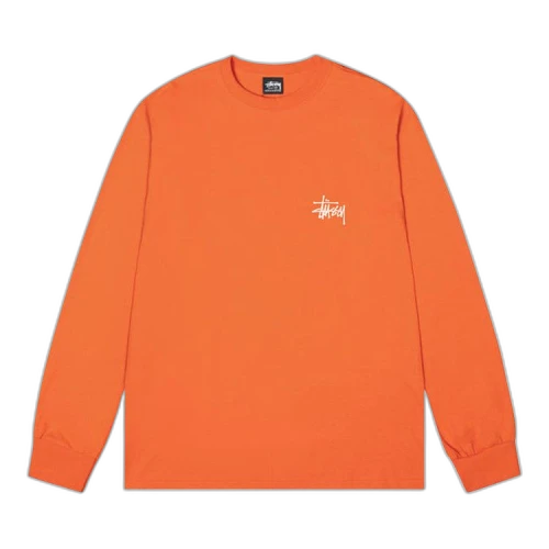 Stussy Basic Long-Sleeve Tee Coral