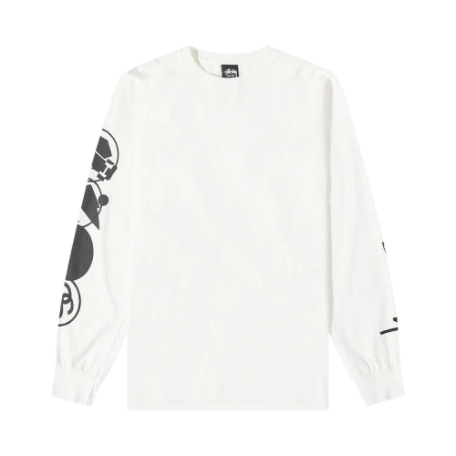 Stussy Stacked Long-Sleeve T-Shirt 'Natural'