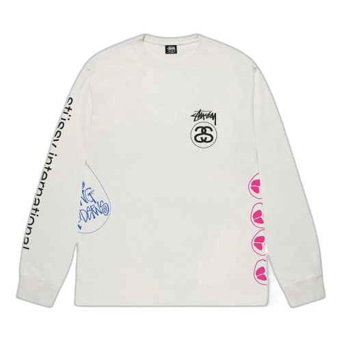 Stussy Test Strike Pigment Dyed Long-Sleeve Tee 'Natural'