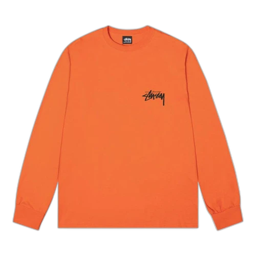 Stussy Gold Lion LS Tee Coral