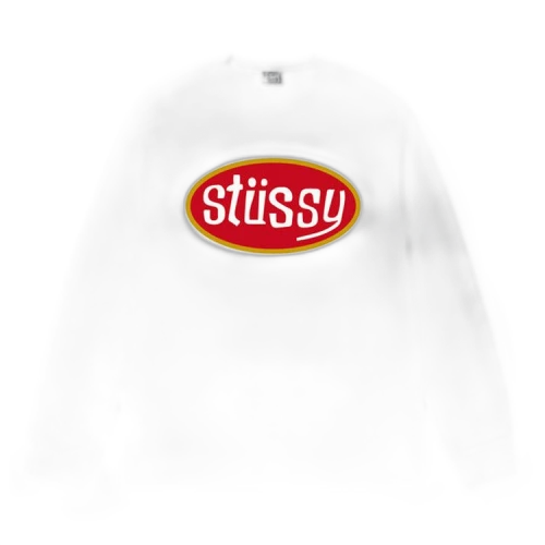 Stussy Pitstop LS Tee White