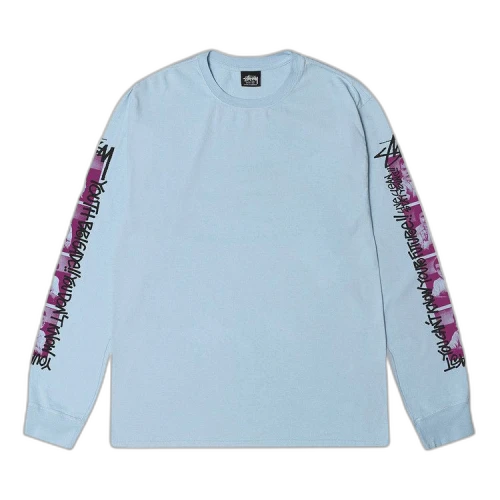 Stussy Youth Brigade Pigment Dyed Long-Sleeve Tee 'Sky Blue'