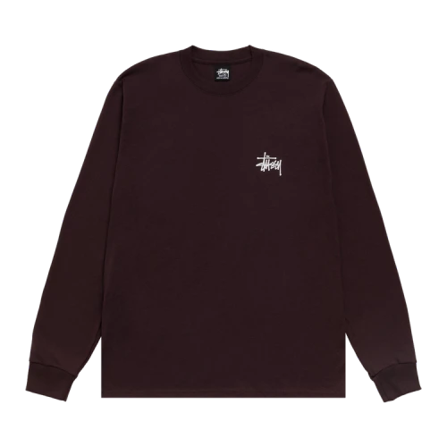 Stussy Basic StüSsy Long-Sleeve Tee 'Chocolate'