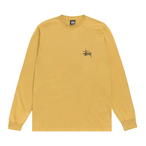 Stussy Basic Long-Sleeve Tee 'Curry'