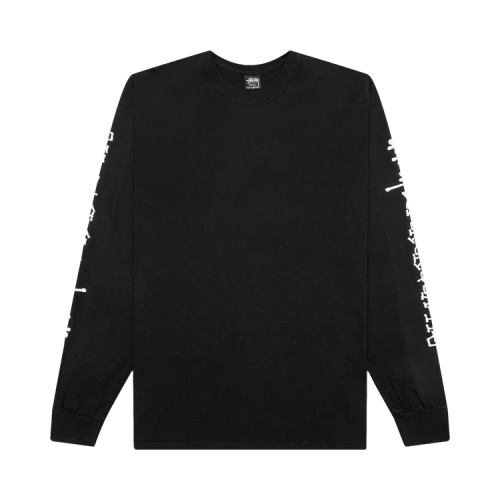 Stussy Superior Quality Pigment Dyed L/S Tee Black