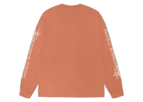 Stussy Superior Quality Pigment Dyed L/S Tee Rust