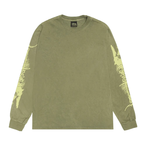 Stussy Barracuda Long-Sleeve Tee 'Olive'