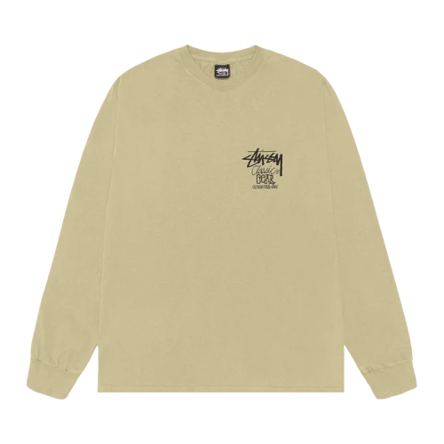 Stussy Classic Gear Long-Sleeve Tee Pigment Dyed 'Elm'