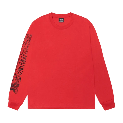 Stussy Long Haul Long-Sleeve Tee 'Cayenne'