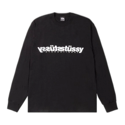Stussy Mirror L/S Tee Black
