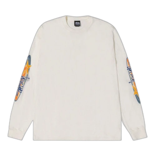 Stussy Two Star Long-Sleeve Tee Pigment Dyed 'Natural'