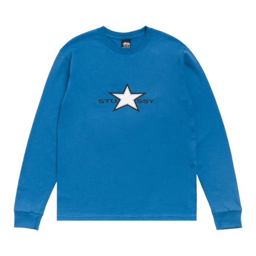 Stussy Star Ls Tee 'Blue'
