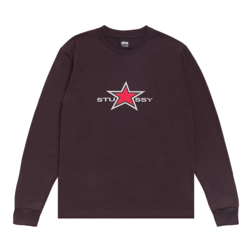 Stussy Star Ls Tee 'Chocolate'