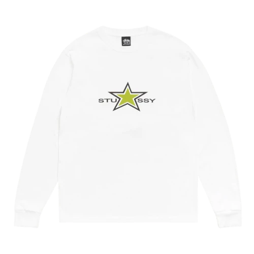 Stussy Star Ls Tee 'White'