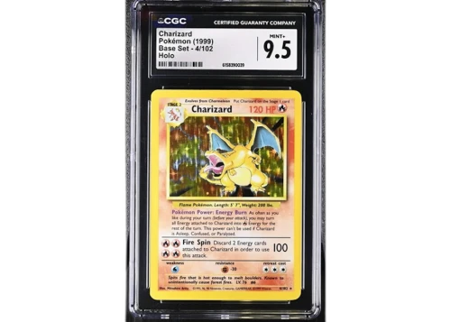 1999 Pokémon Base Set Charizard Holo #4 CGC 9.5 Card 1