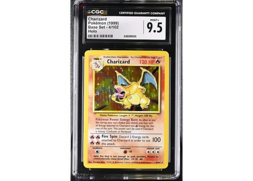 1999 Pokémon Base Set Charizard Holo #4 CGC 9.5 Card 2