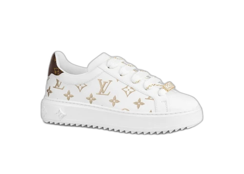 Louis Vuitton Time Out Debossed Monogram Leather White Gold (Women's)