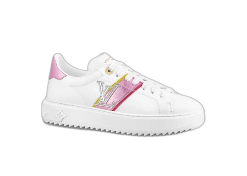 Louis Vuitton Time Out Graphic Striped Leather Pink White (Women's)