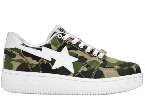 A Bathing Ape Bape Sta Low ABC Camo 20th Anniversary Green